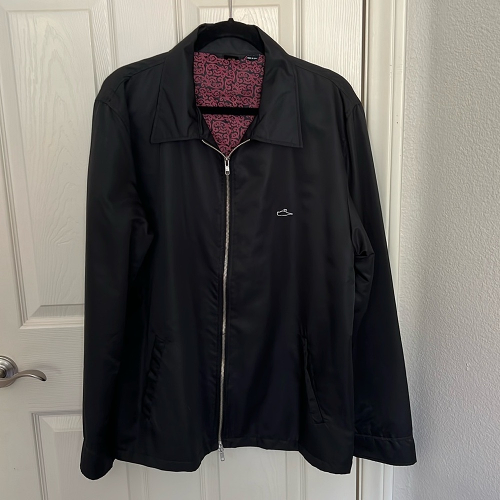 Atticus men’s XL zip up casual jacket in black